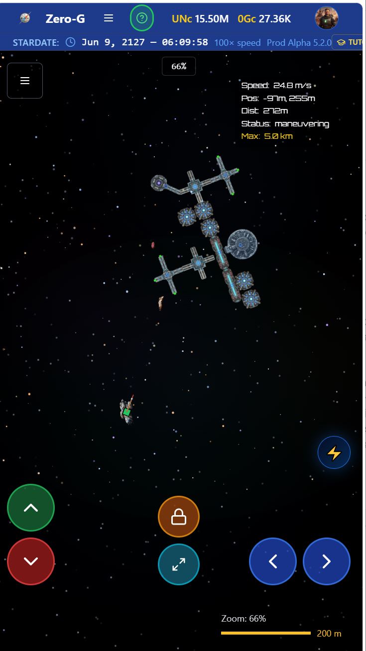 Docking at a starbase on mobile