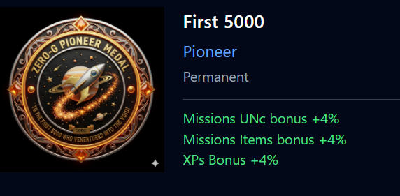 First 5000 medal