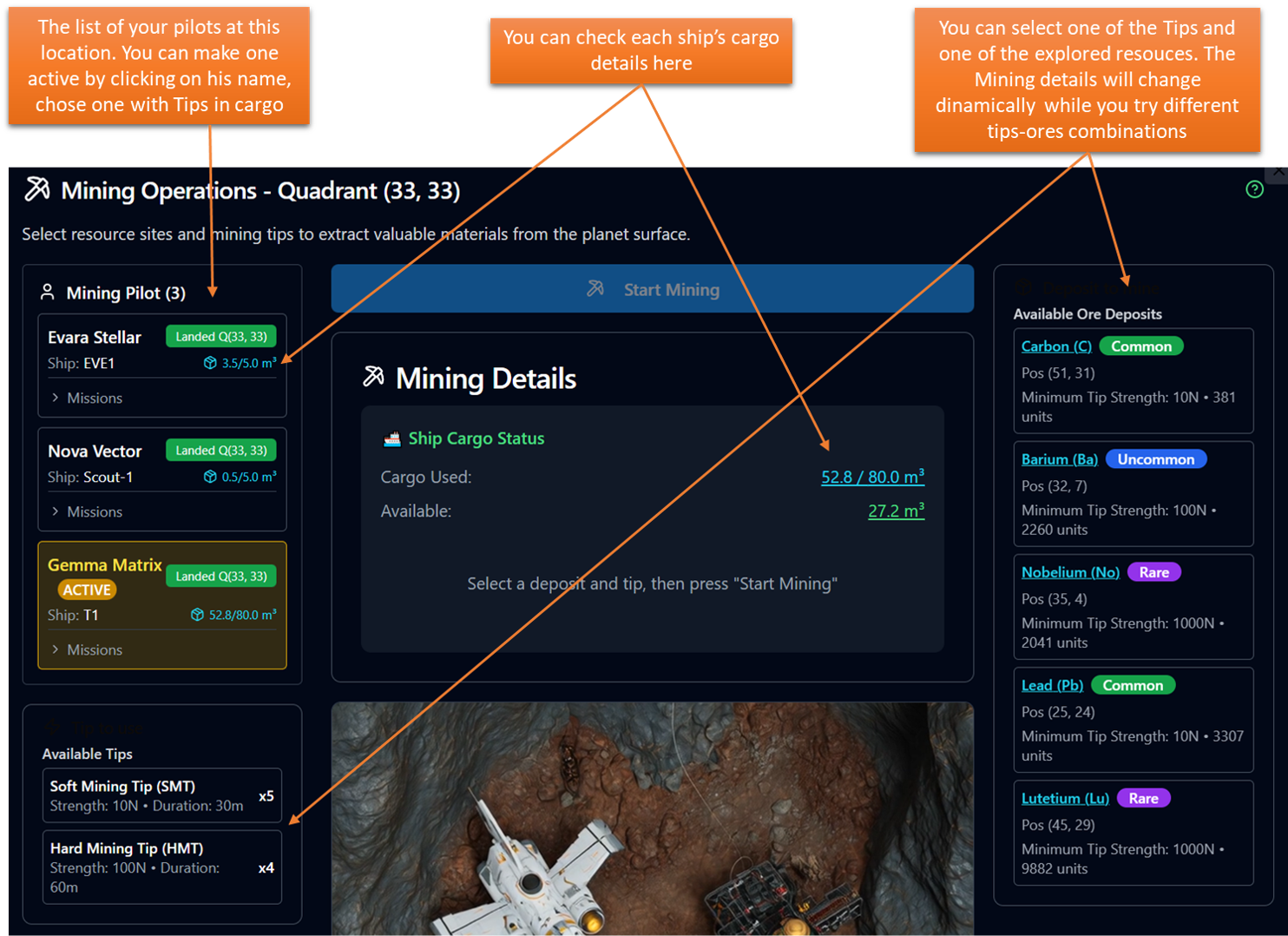 Mining pre-requisites
